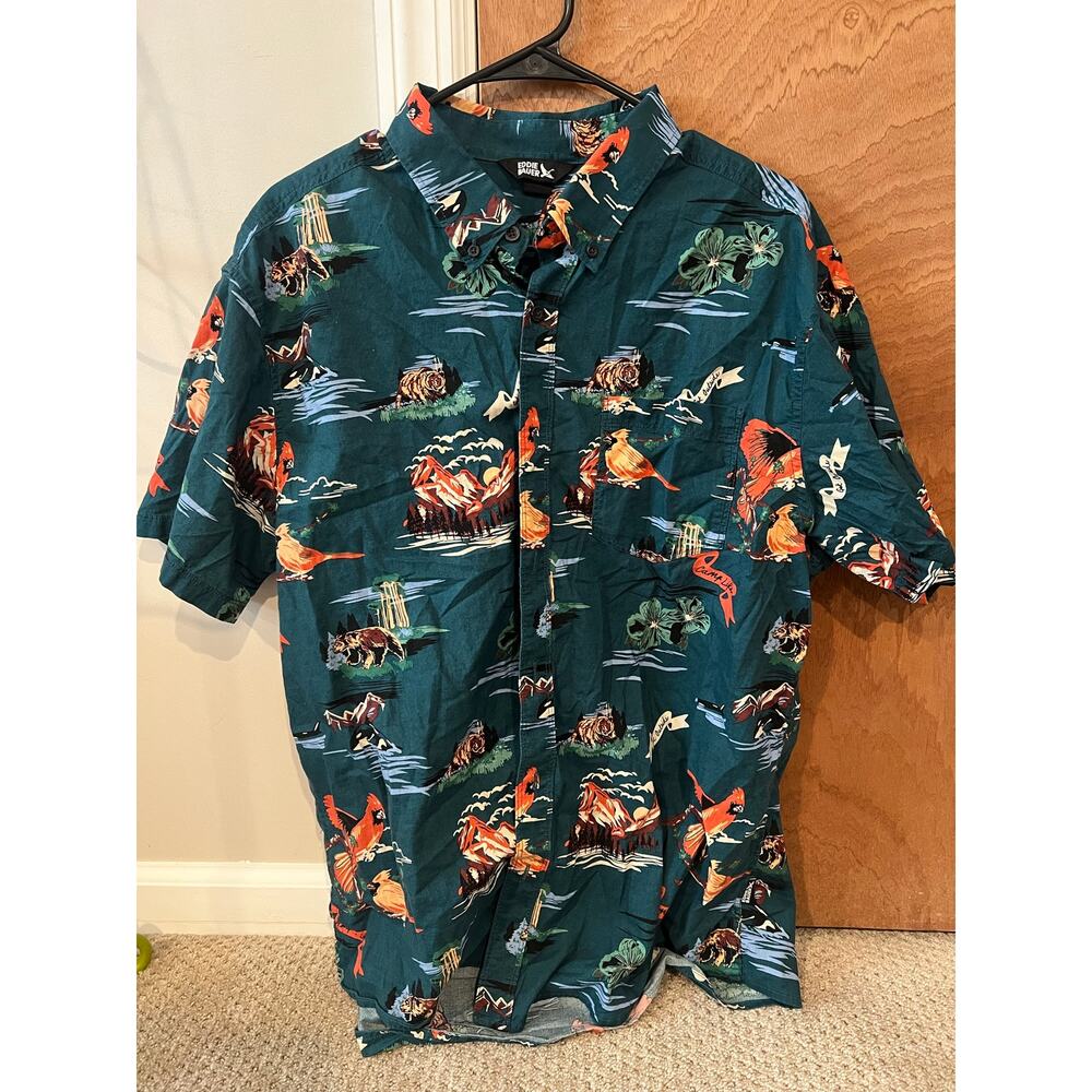 Vintage Camping & Bear Button Down